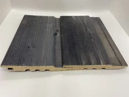SertiWOOD® Viking Secret Fix Shiplap Tongue and Groove Anthracite Grey Sample - Image 2