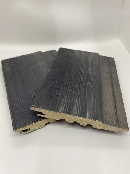 SertiWOOD® Viking Secret Fix Shiplap Tongue and Groove Anthracite Grey Sample - Image 3