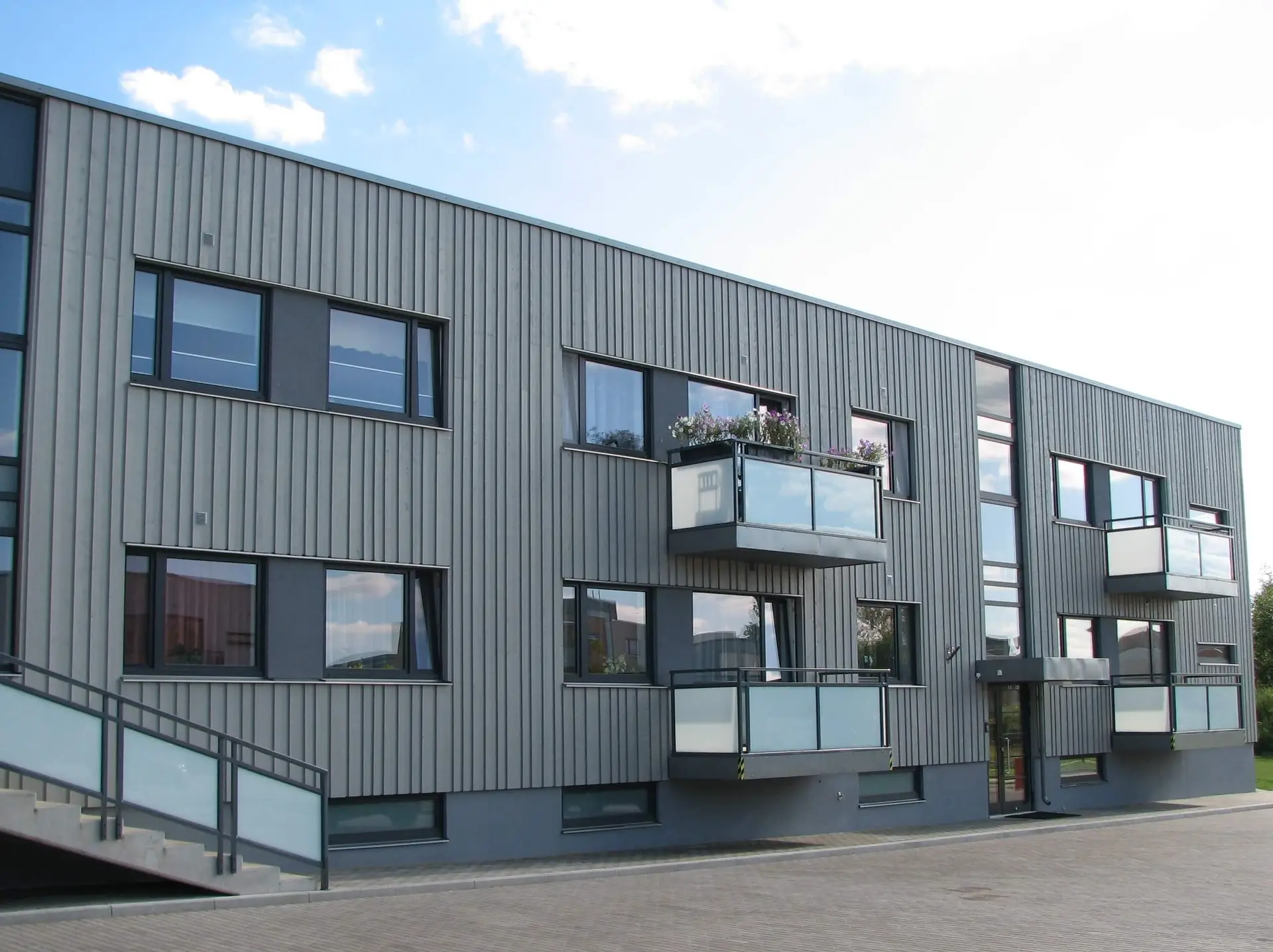 Painted Timber Cladding Grey