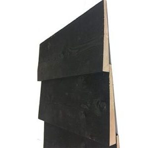 Samples of Black Featheredge Barn Cladding