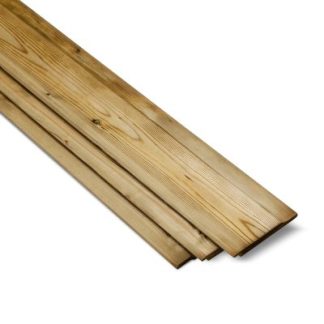 Green Treated UC3 Softwood Shiplap Cladding 2.4m 14.5x119mm Pack Of 20 Pieces