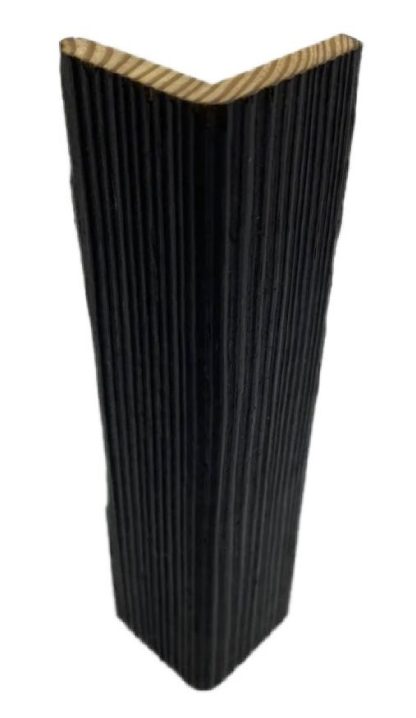 SertiWOOD® Charred Brushed and Oiled (Ebony) 42x42x4000mm 4No. Siberian Larch Charred  L Cladding Corner - 4m - Image 2