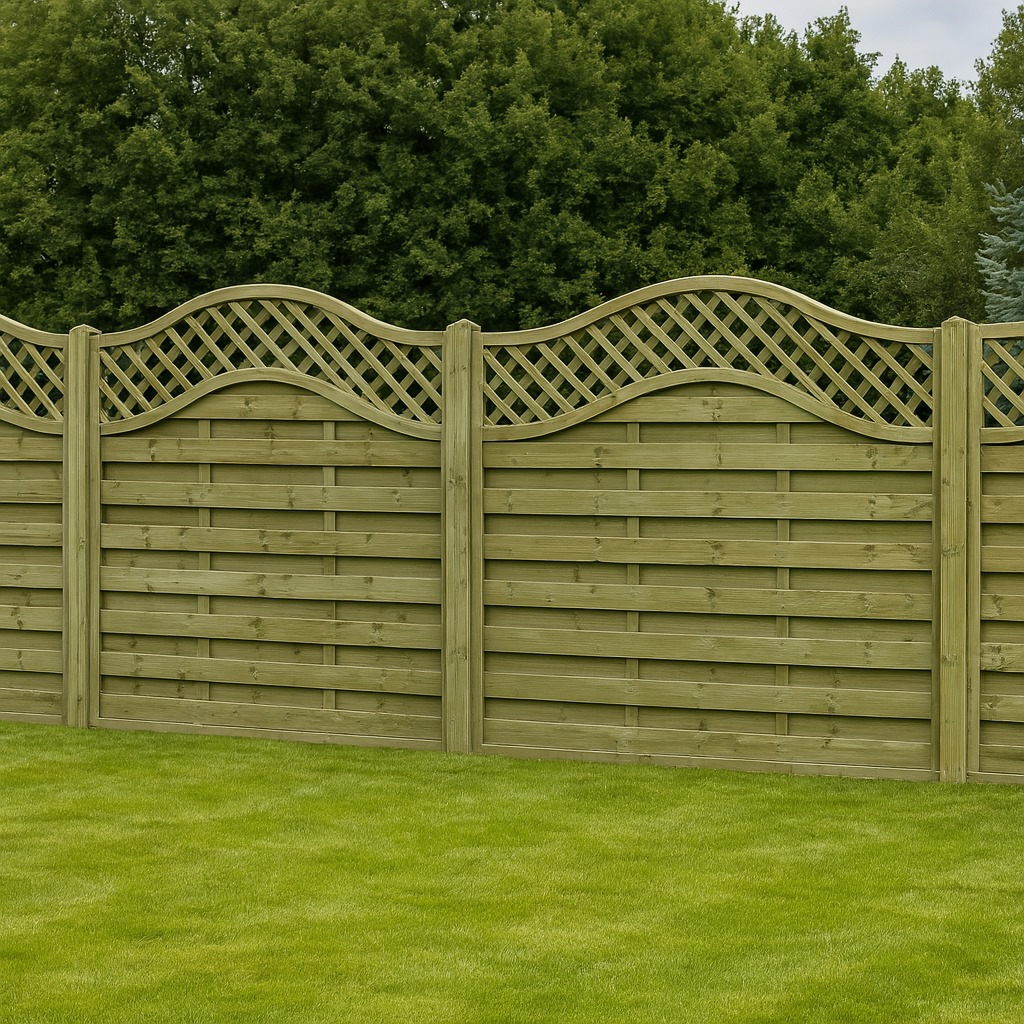 Timber Focus Mayfair Omega Lattice Top Fence Panel 1.8m (H) 1.8m (W)